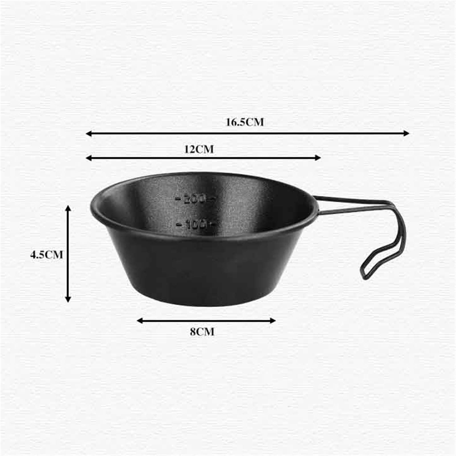 Миска походная FSJMTQTS Sierra Cup с ручкой, переносная, легкая, фото №4