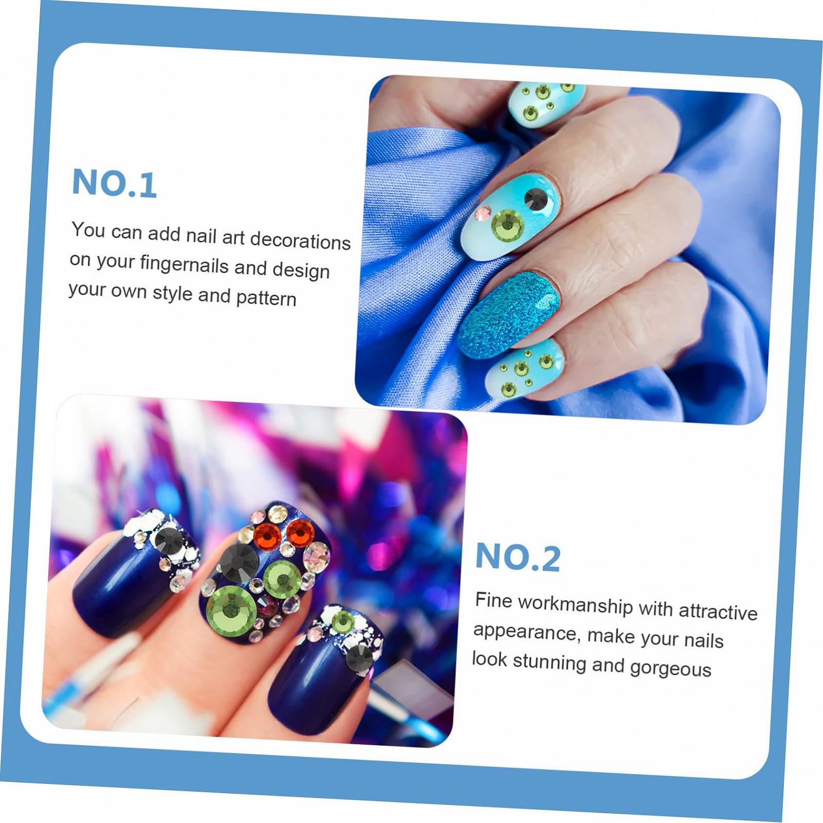 Стразы плоские для дизайна ногтей Healeved, блестящие, аксессуары для маникюра, для творческих проектов и украшений, фото №5