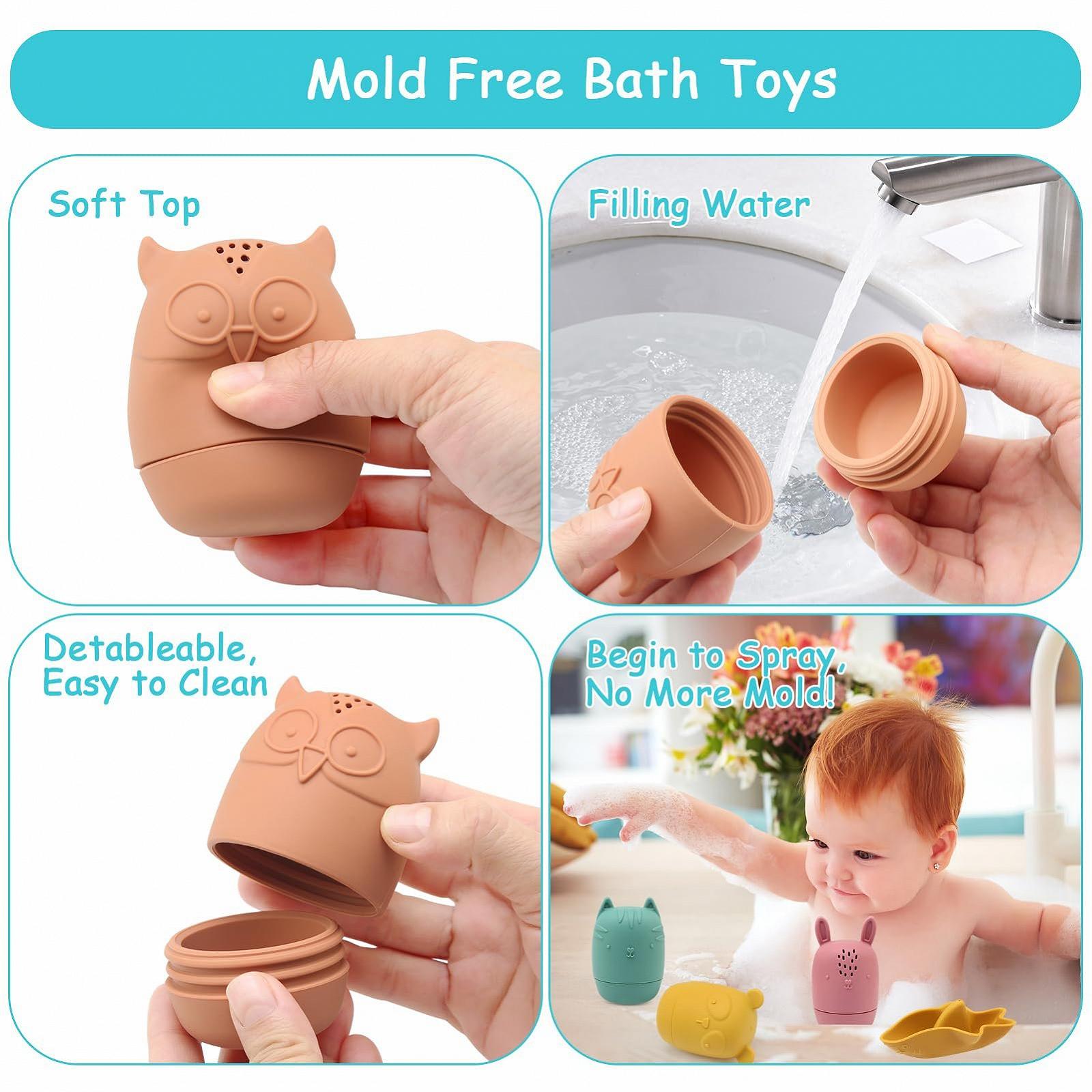 Игрушка для ванны Ребенок 7 штук Силиконовые, фото №3