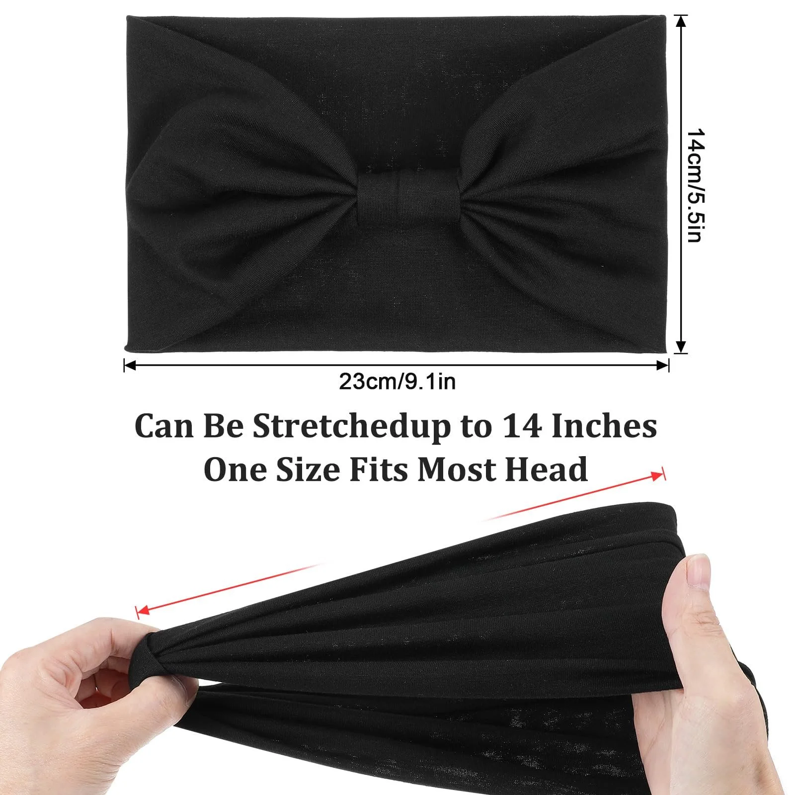Широка Пов'язка на Голову для Жінок (2 шт.), фото №4 Широка Пов'язка на Голову для Жінок (2 шт.), фото №4