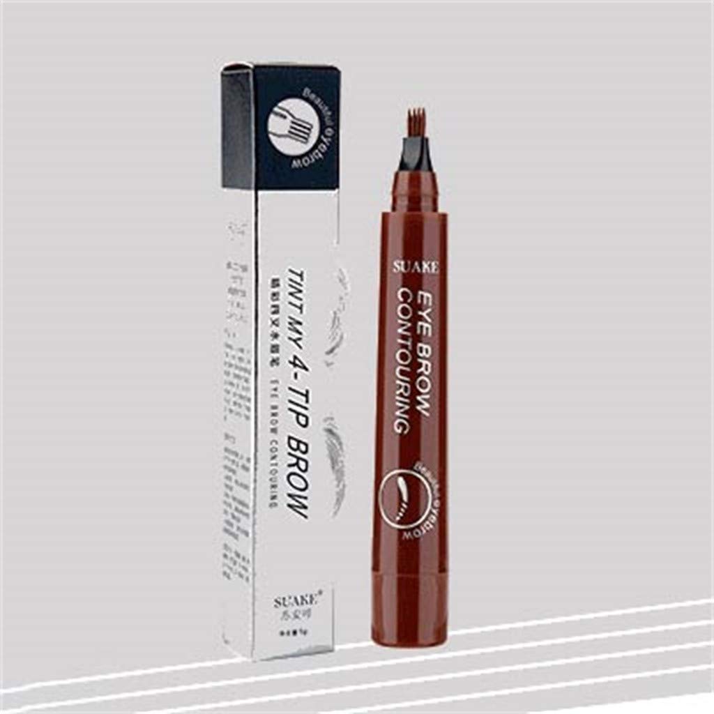 Пензлик Gabel Augenbraue Long Pen 5ml Red brown, фото №2
