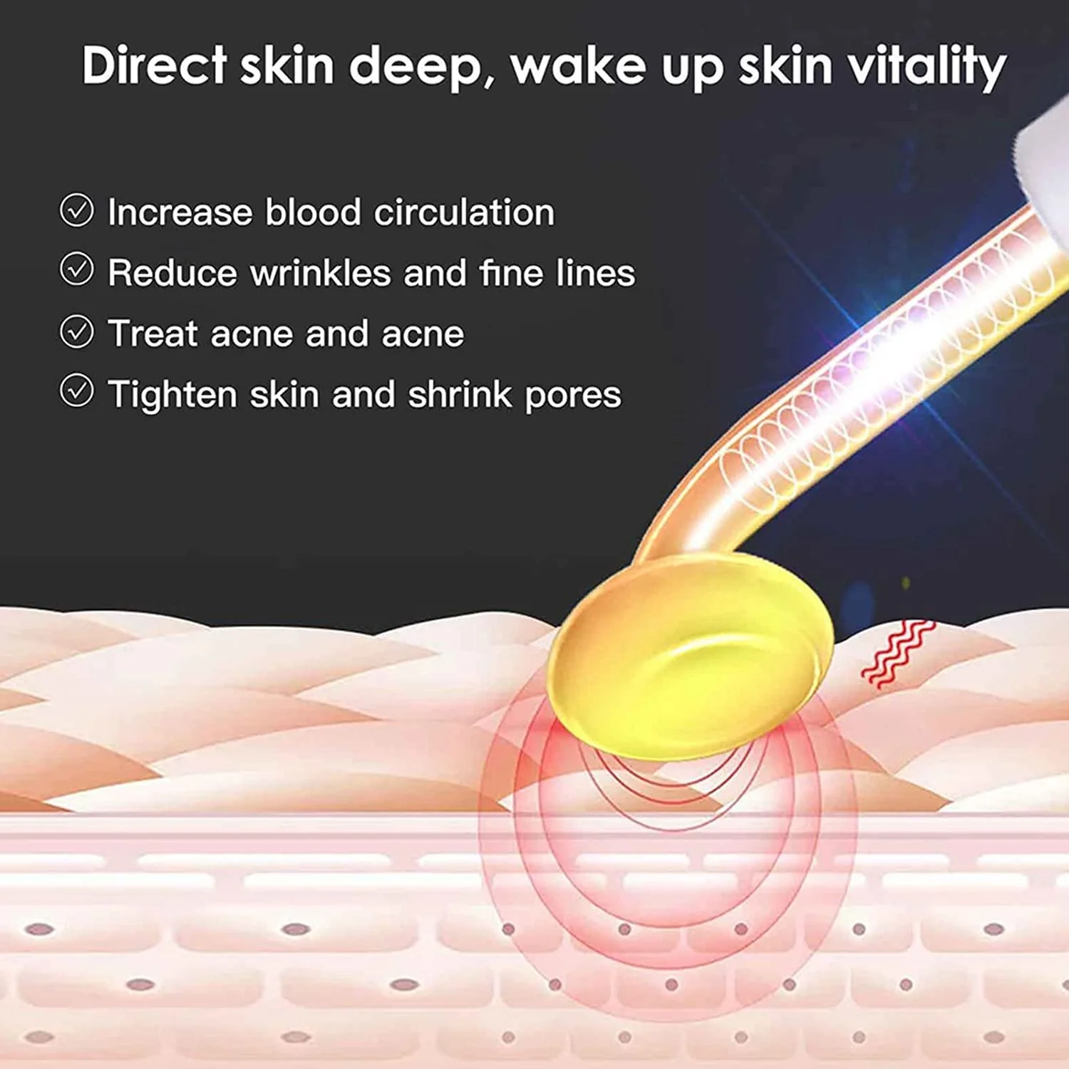 Высокочастотный прибор для лица с 4 электродами, фото №6