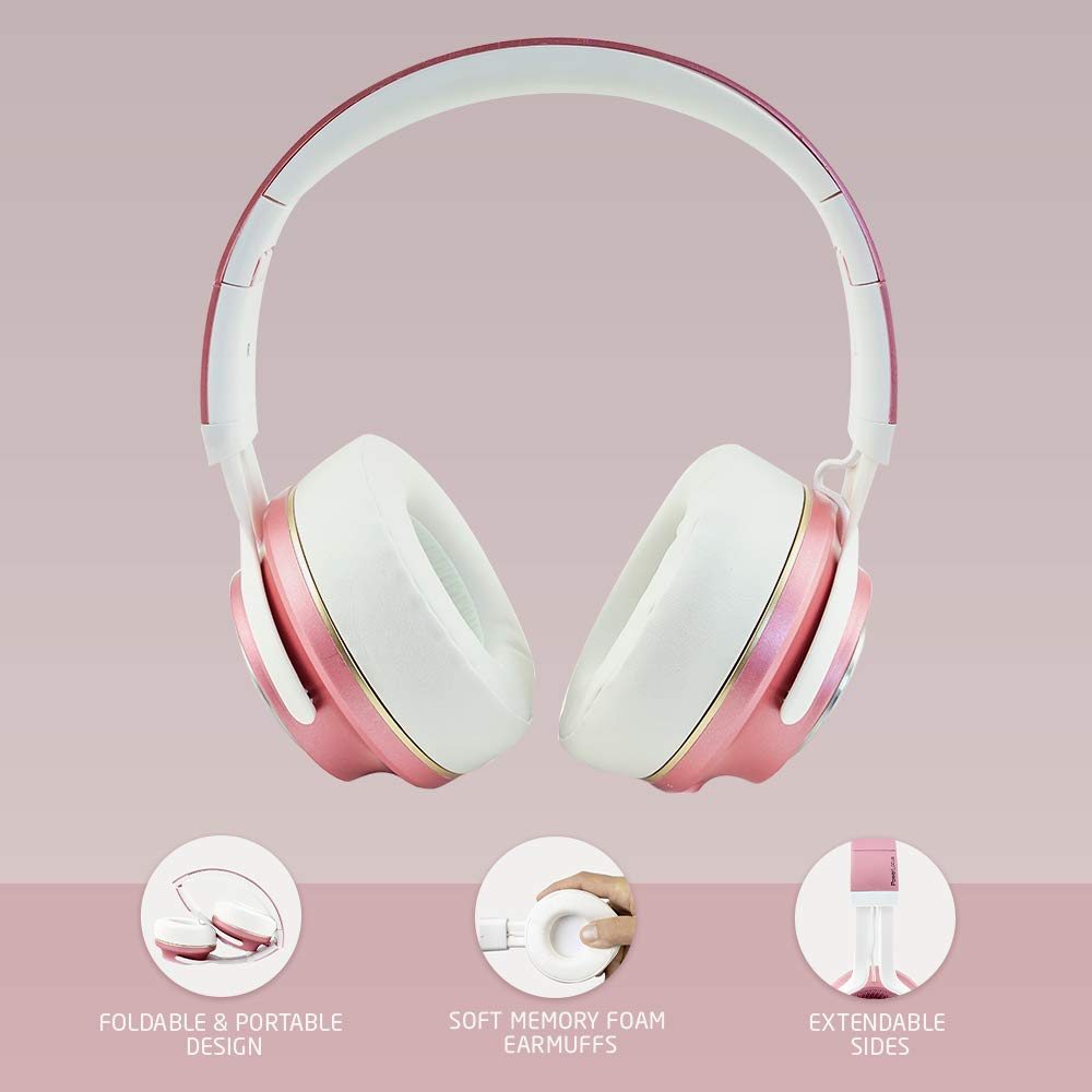 Навушники PowerLocus P3 Bluetooth Over-Ear [40 Hours Playtime] Wireless, фото №4