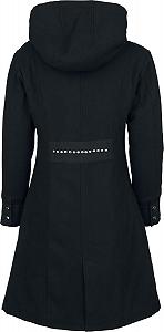 Пальто з капюшоном Gothicana by EMP Чорний synthetic.ua - Фото 1