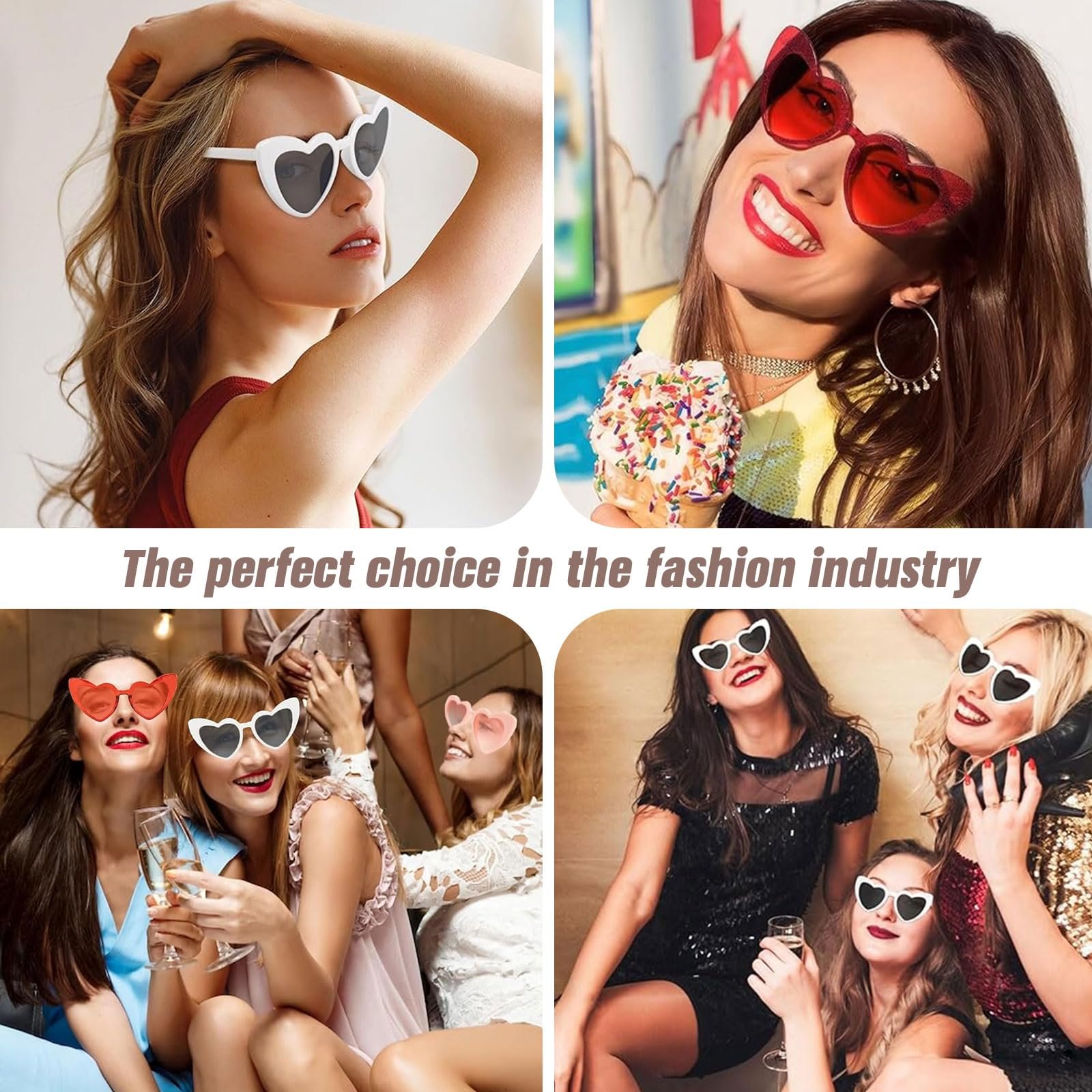 Солнцезащитные очки Ayizhiniu в форме сердца, фото №5