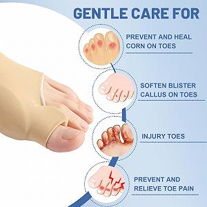 Шкарпетки для корекції великого пальця стопи Hallux Valgus, корекція молоткоподібного пальця та захист synthetic.ua - Фото 1