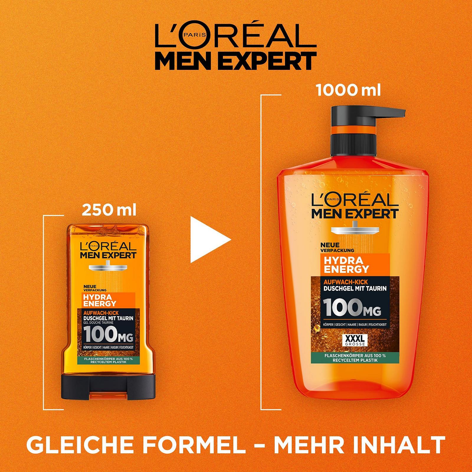 Набір для догляду L'Oréal Paris Men Expert Hydra Energy та Elvital Dream Length 2 x 1000 мл, фото №4