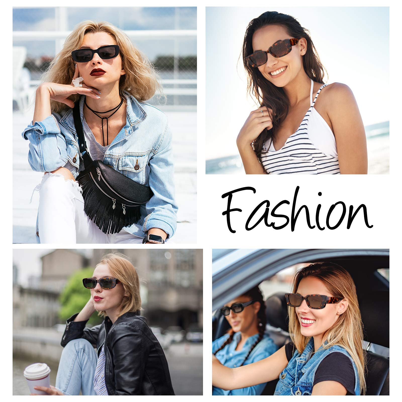 Сонцезахисні окуляри прямокутні вінтажні PHOGARY, 3 шт, прозорі, фото №6 Сонцезахисні окуляри прямокутні вінтажні PHOGARY, 3 шт, прозорі, фото №6