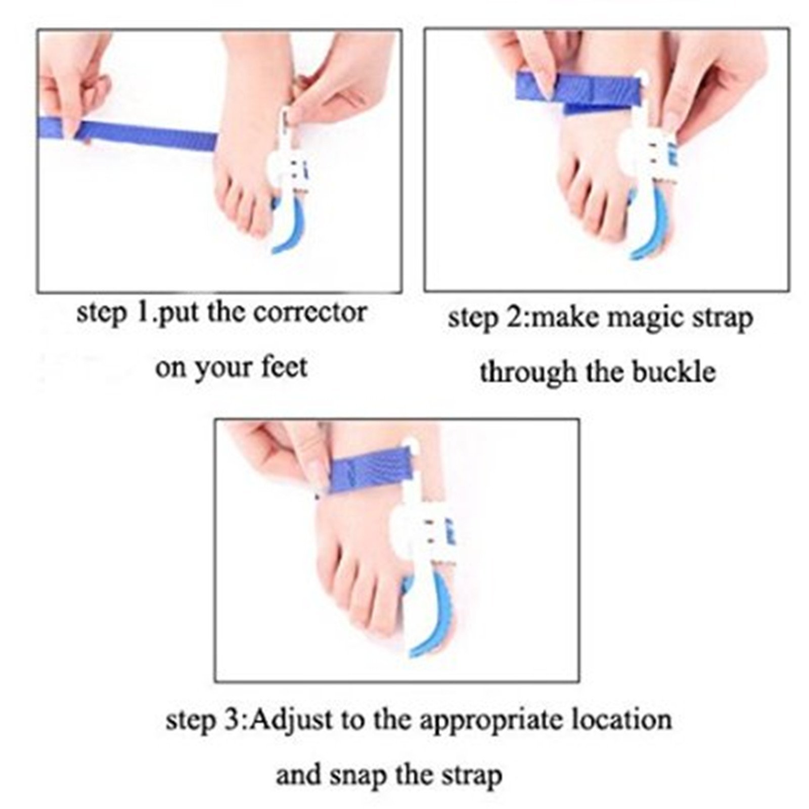 Нічна шина для великого пальця ноги Bunion Hallux Valgus 1 пара, фото №7