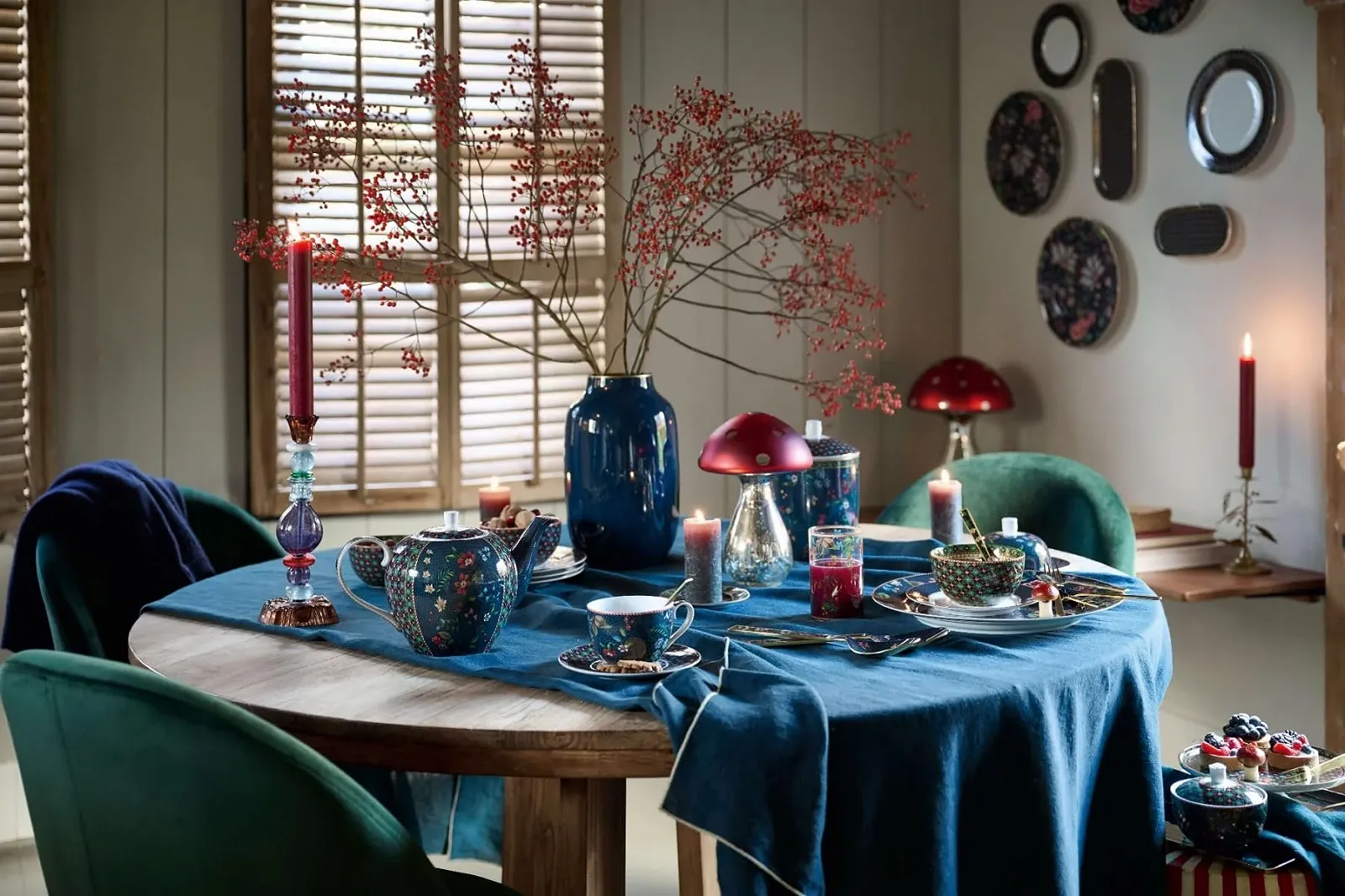 Набір емальованих ложок Pip Studio Berry Blues, 4 шт, фото №2