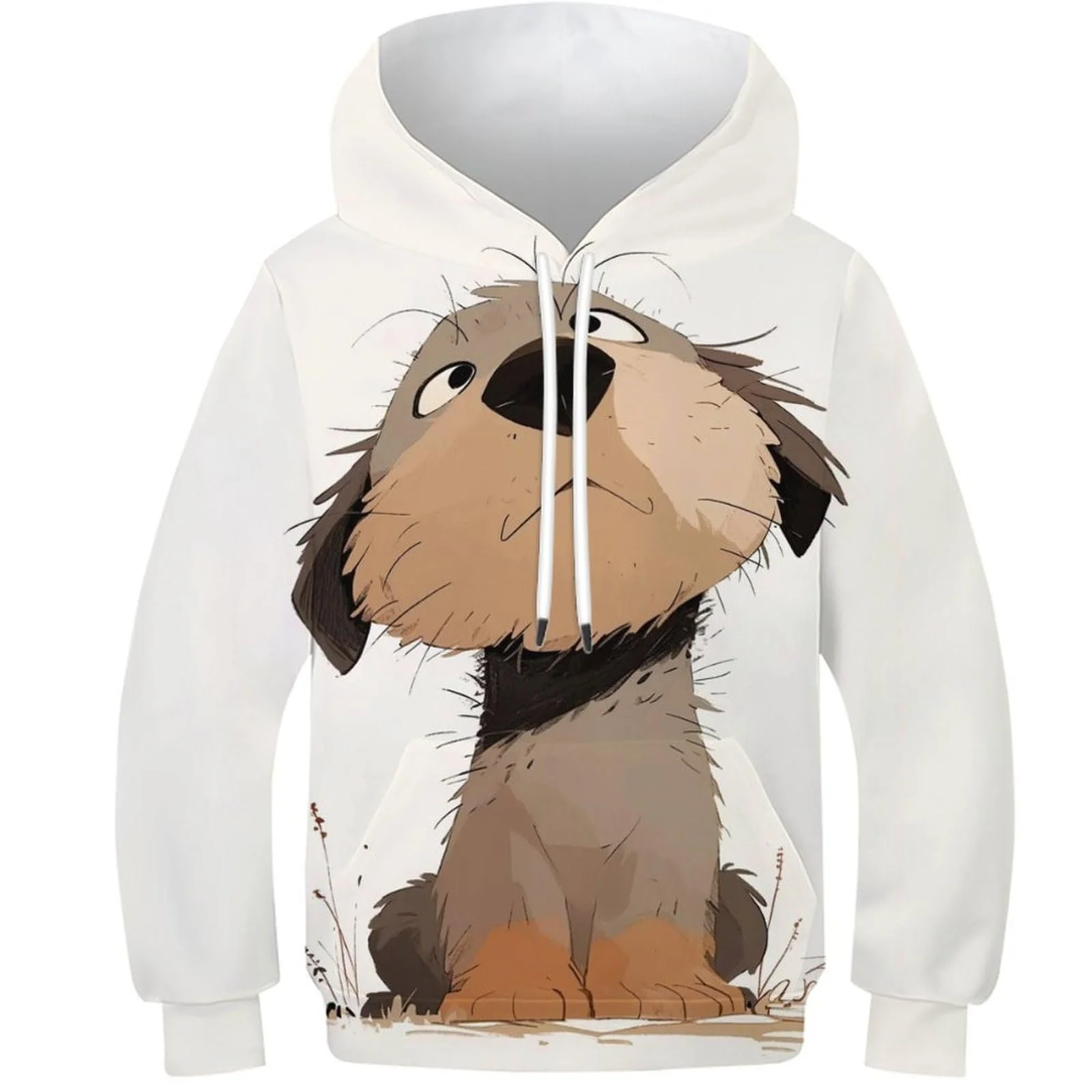 Худі KHHKJBVCE 3D для дітей Унісекс, 3D милий собака, тонка толстовка, фото №1