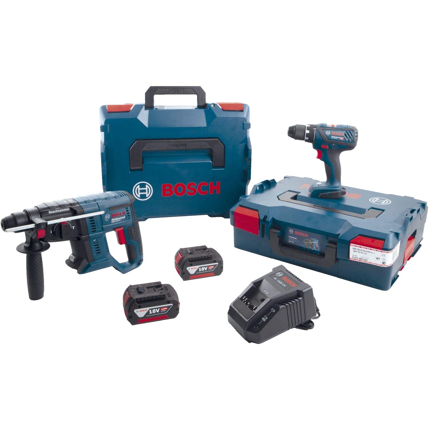 Аккумуляторный набор Bosch GSR 18 V-28 + GBH 18 V-20 18 В/4 Ач (IEC) Li-Ion 7-элементов, фото №1 Аккумуляторный набор Bosch GSR 18 V-28 + GBH 18 V-20 18 В/4 Ач (IEC) Li-Ion 7-элементов, фото №1