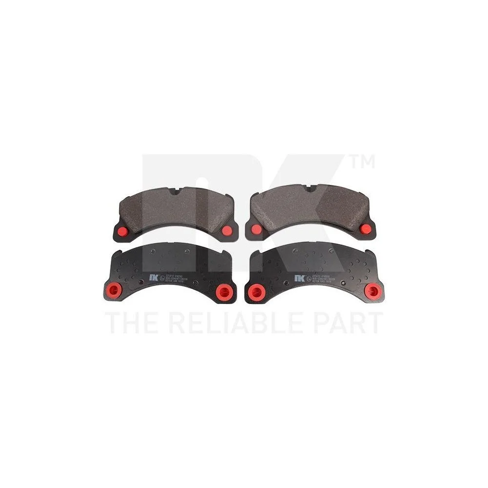 Комплект гальмівних колодок, дискове гальмо NK 225612 Передня вісь, фото №1