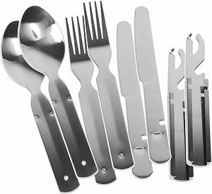 Набор normani German Army 4 или 8 предметов Набор столовых приборов из нержавеющей стали Camping Cutlery Оригинал - Фото 1