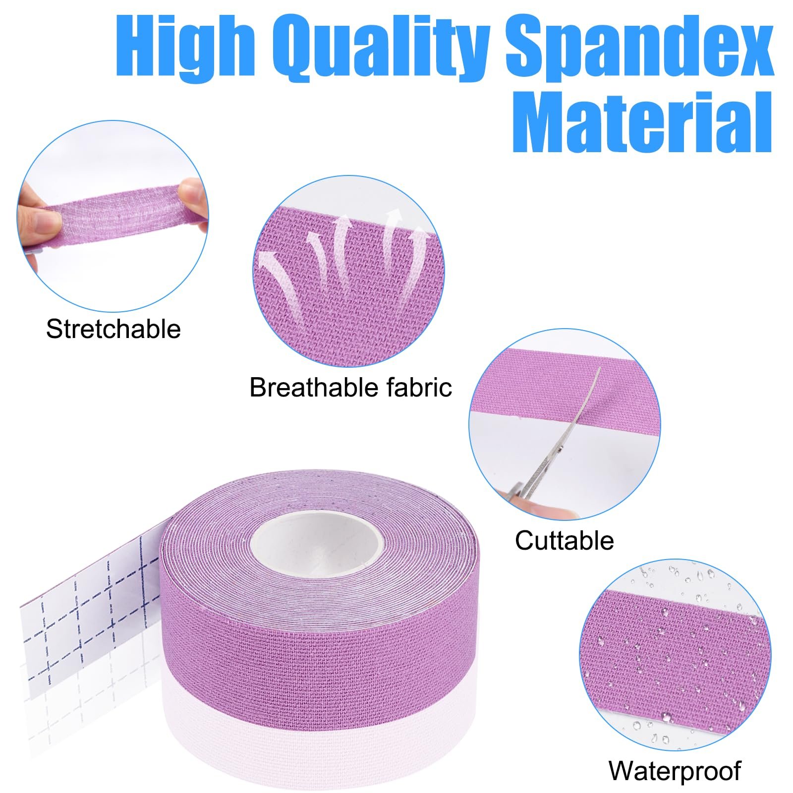 Лифтинговые Tapes Набор 4 шт. Face Tape Anti Wrinkle 2.5 см x 5 м Различные цвета, фото №3