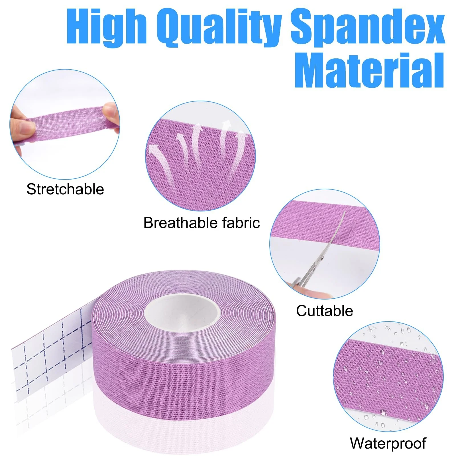 Лifting Tapes Набір 4 шт. Face Tape Anti Wrinkle 2.5 см x 5 м Різні кольори, фото №3