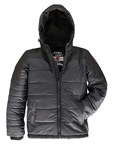 Куртка стьобана для хлопчиків з капюшоном Lemon Beret - Фото 1