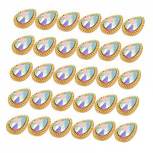 Украшения для ногтей CANIGHT Каплевидной формы Рождественские Самоцветы для ногтей Самоцветы для ногтей Кристаллы для ногтей Наклейки для ногтей Ювелирные изделия для тела Сплав Золотой - Фото 1