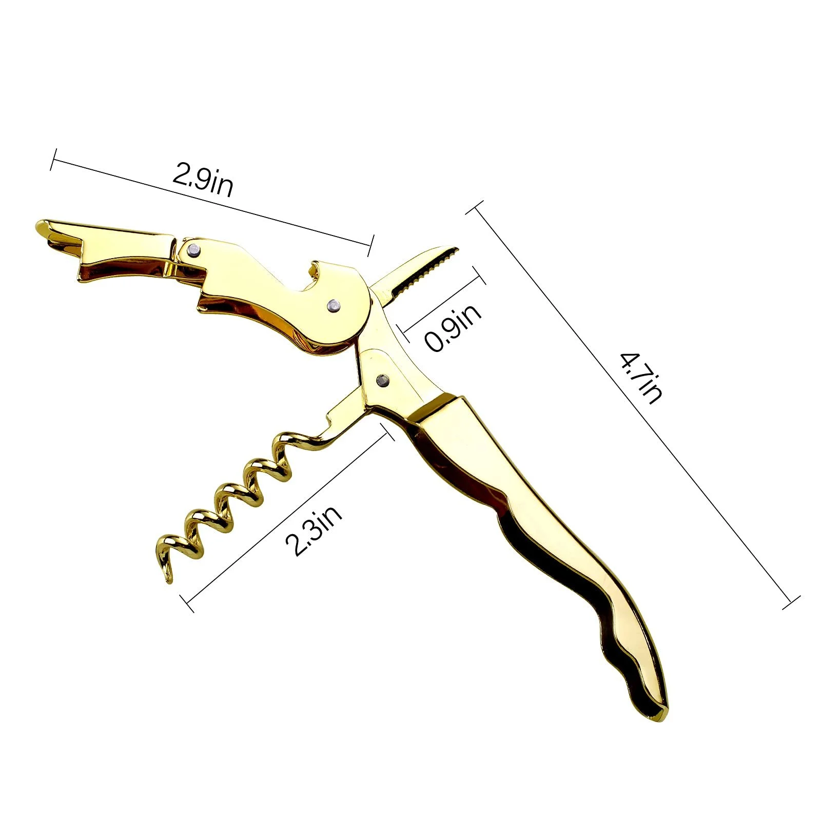 Штопор офіціанта Drincarier Professional Wine Openers, з нержавіючої сталі, фото №2 Штопор офіціанта Drincarier Professional Wine Openers, з нержавіючої сталі, фото №2
