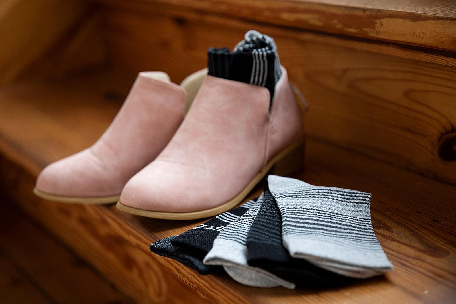 Женские носки Хлопок в горошек и полоску, фото №3