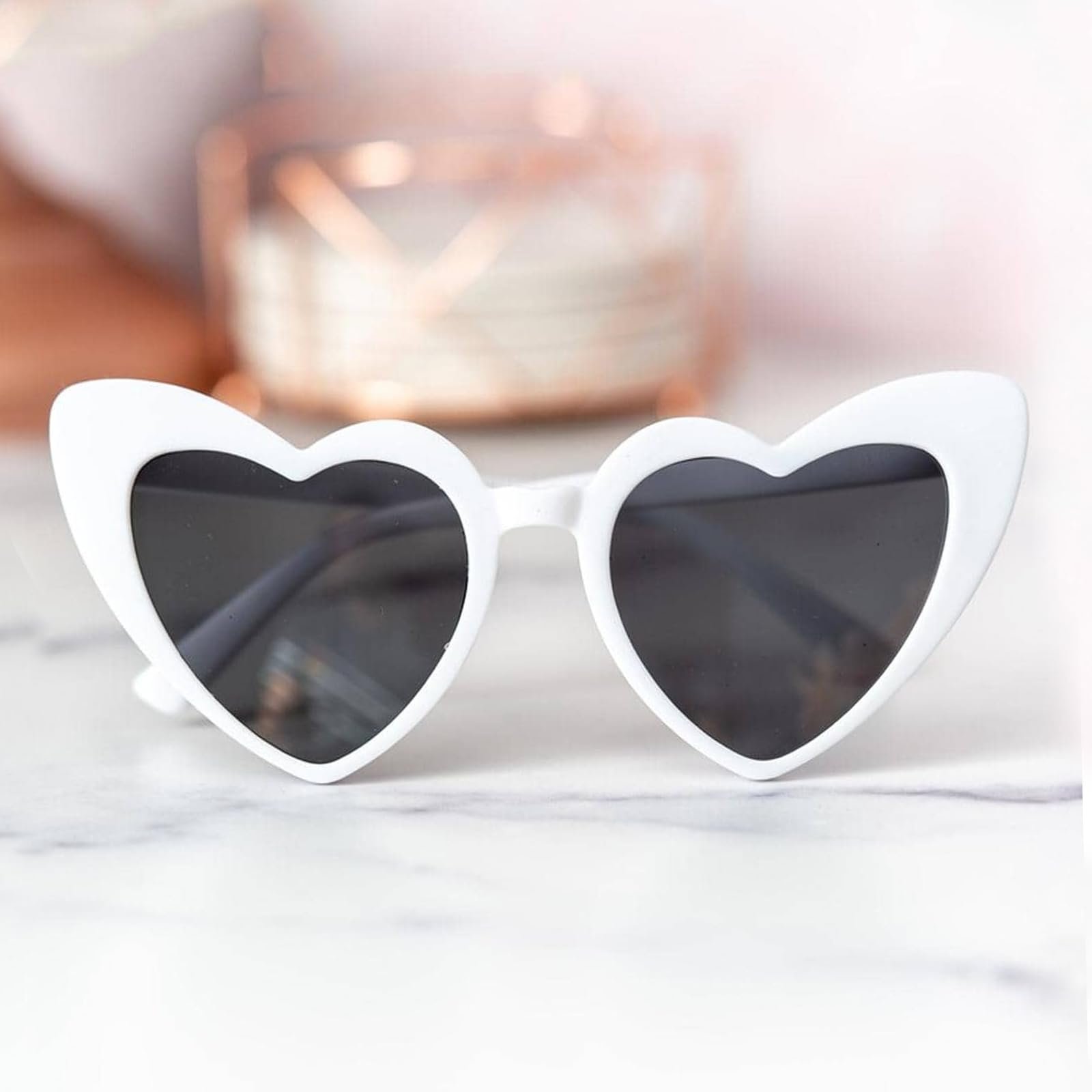 Сонцезахисні окуляри Серце Epokus Вінтаж, Набір з 4 у формі серця для вечірок, фото №3
