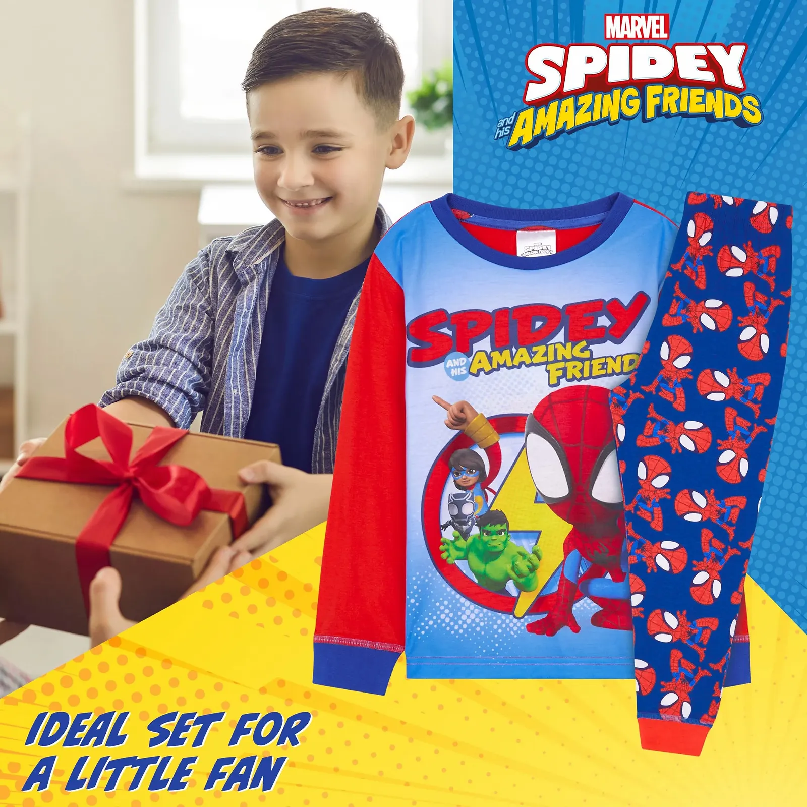 Піжамний комплект Marvel Spiderman для хлопчиків, зручний, фото №3