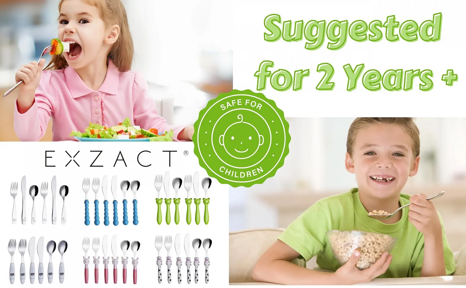 Детские столовые приборы EXZACT 9 предметов, нержавеющая сталь 24M+ Динозавр, фото №9 Детские столовые приборы EXZACT 9 предметов, нержавеющая сталь 24M+ Динозавр, фото №9
