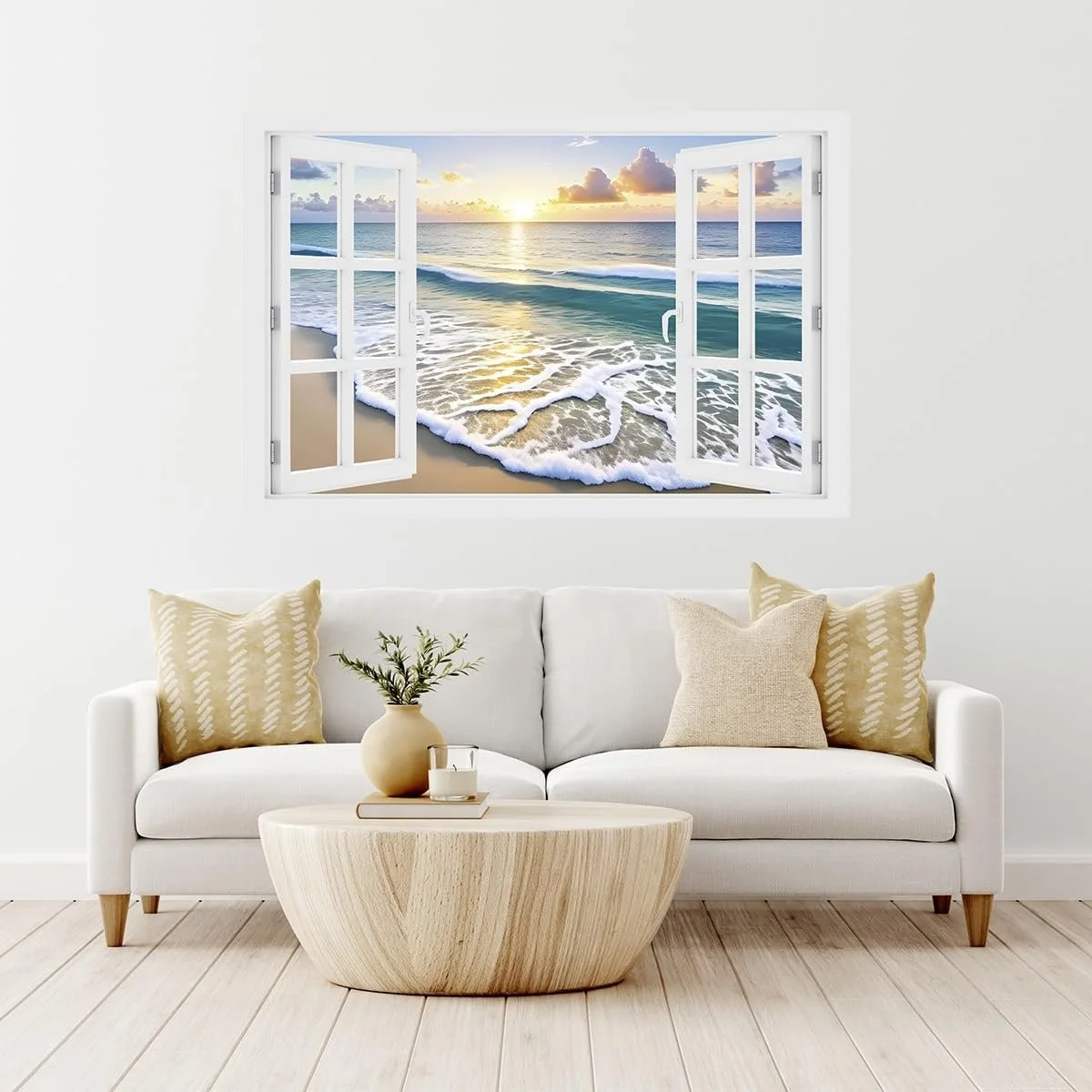 Наклейка на стіну DW000113 Sunset Sea Пейзажний формат 90 см x 60 см, фото №2