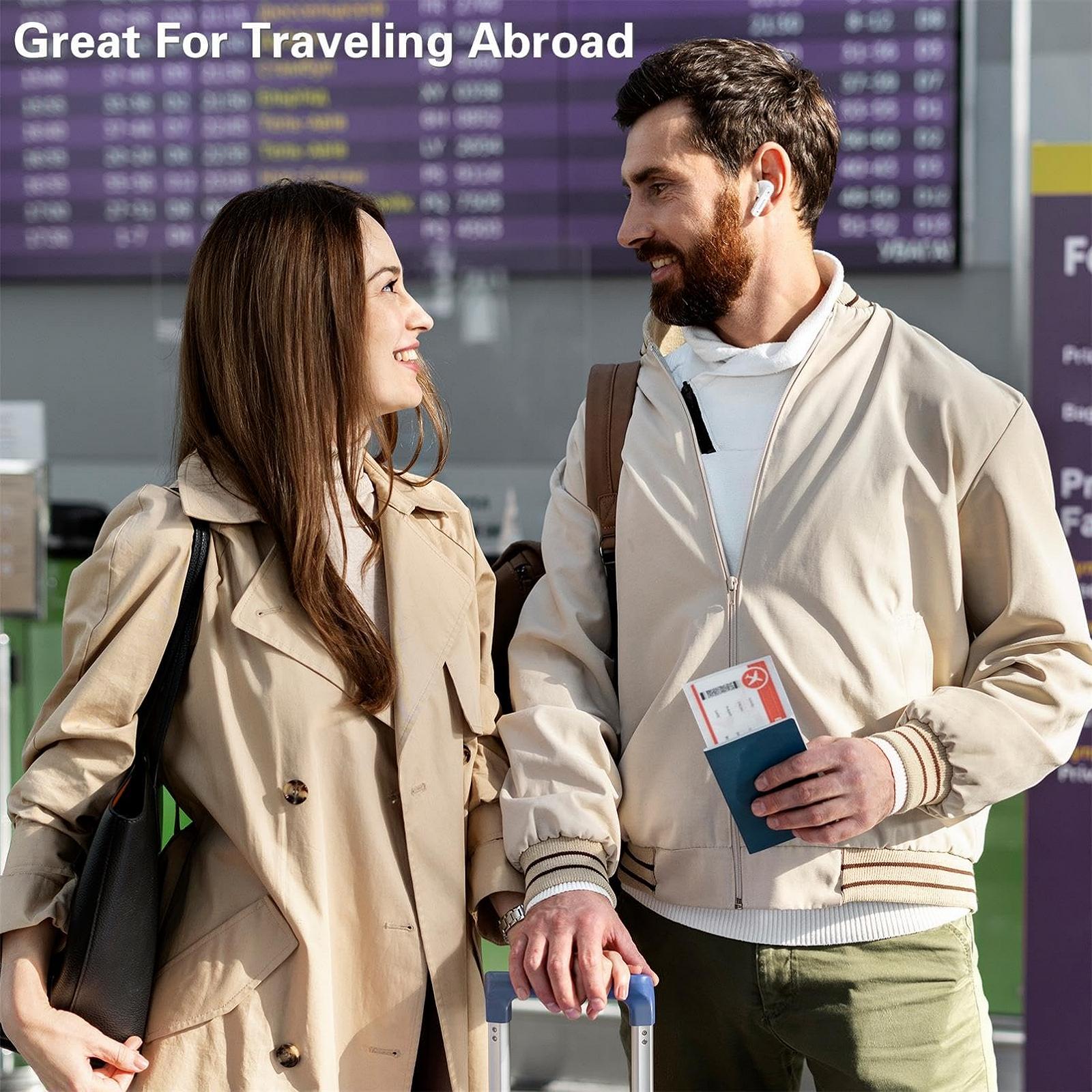 Навушники-перекладачі SIOTMERA Y113s для голосового перекладу в реальному часі з 144 мовами, миттєвий офлайн перекладач для подорожей, бізнесу та навчання, для iOS та Android BT 5.4, білий, фото №7 Навушники-перекладачі SIOTMERA Y113s для голосового перекладу в реальному часі з 144 мовами, миттєвий офлайн перекладач для подорожей, бізнесу та навчання, для iOS та Android BT 5.4, білий, фото №7