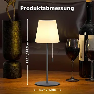 Настольная лампа MALUX Solar уличная на солнечной батарее светодиодная аккумуляторная с пультом RGB IP44 Серый synthetic.ua - Фото 1