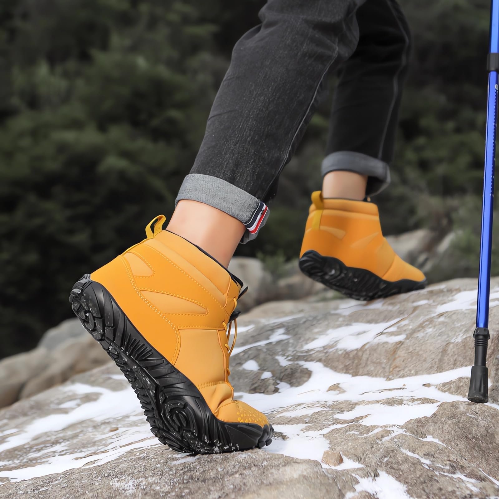 Ботинки зимние Payesrui Waterproof Unisex Легкие Нескользящие с теплой подкладкой для мужчин и женщин для трейлраннинга, фото №6