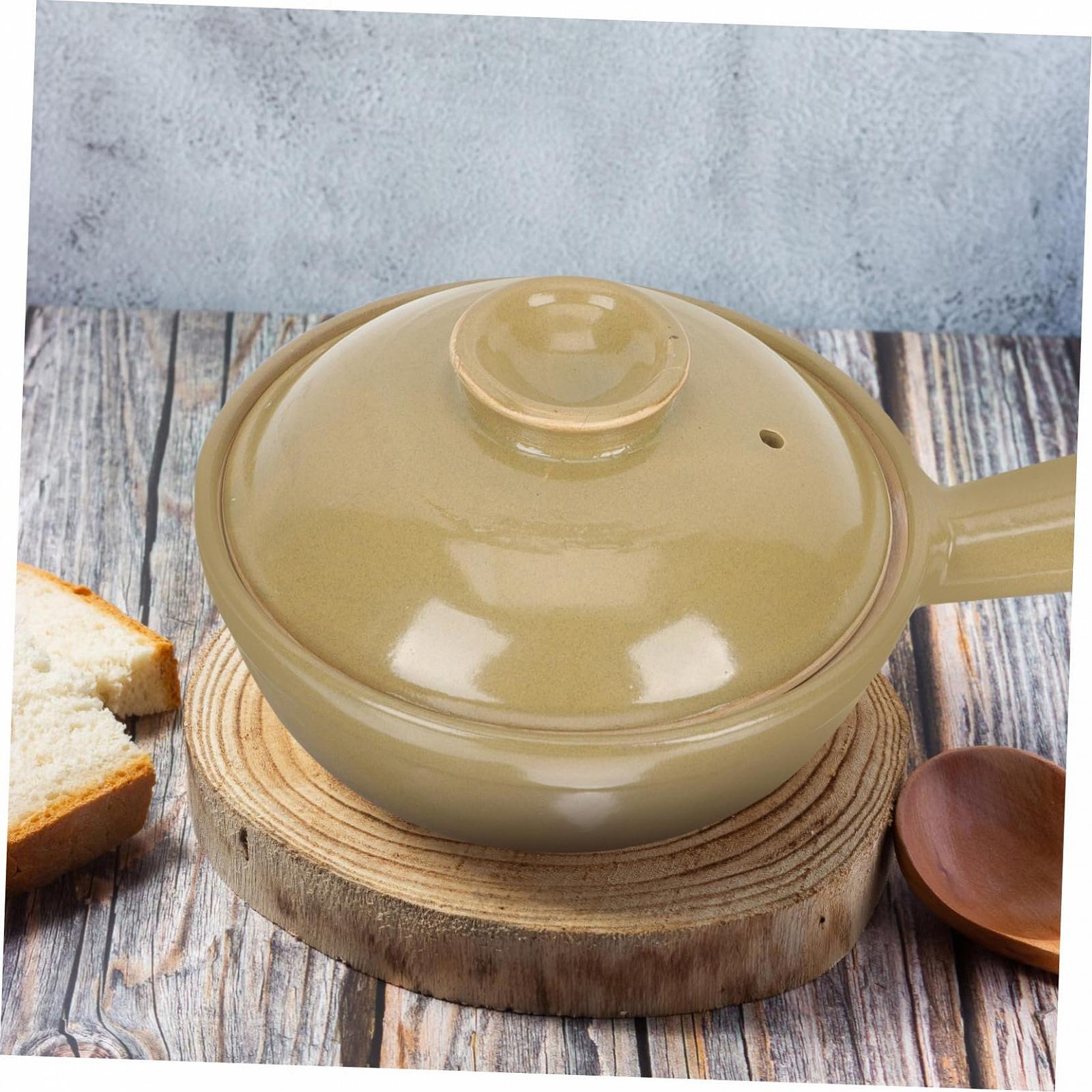 Кастрюля GALPADA термостойкая с ручками керамическая, фото №6