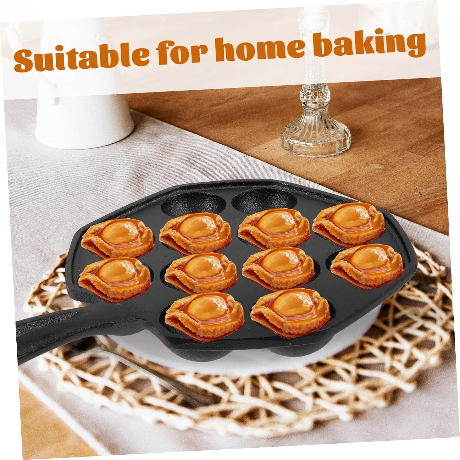 Форма для запікання равликів VALICLUD чавунна на 12 лунок термостійка, фото №7