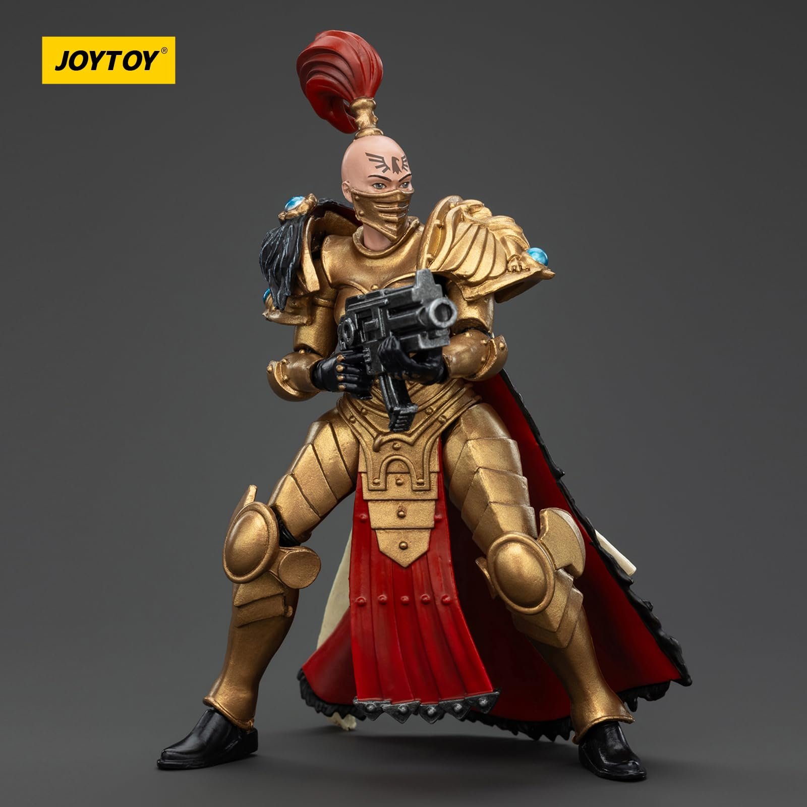 Экшн-фигурка JOYTOY Warhammer 40k Сестры Тишины, Сестры Тишины Белые Соколы Вигилаторский Отряд Вигилатор 1 1/18, фото №5