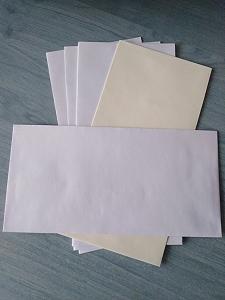 Белые бумажные конверты для открыток размером 22×11 см. Упаковка по 10 шт. - Фото 1