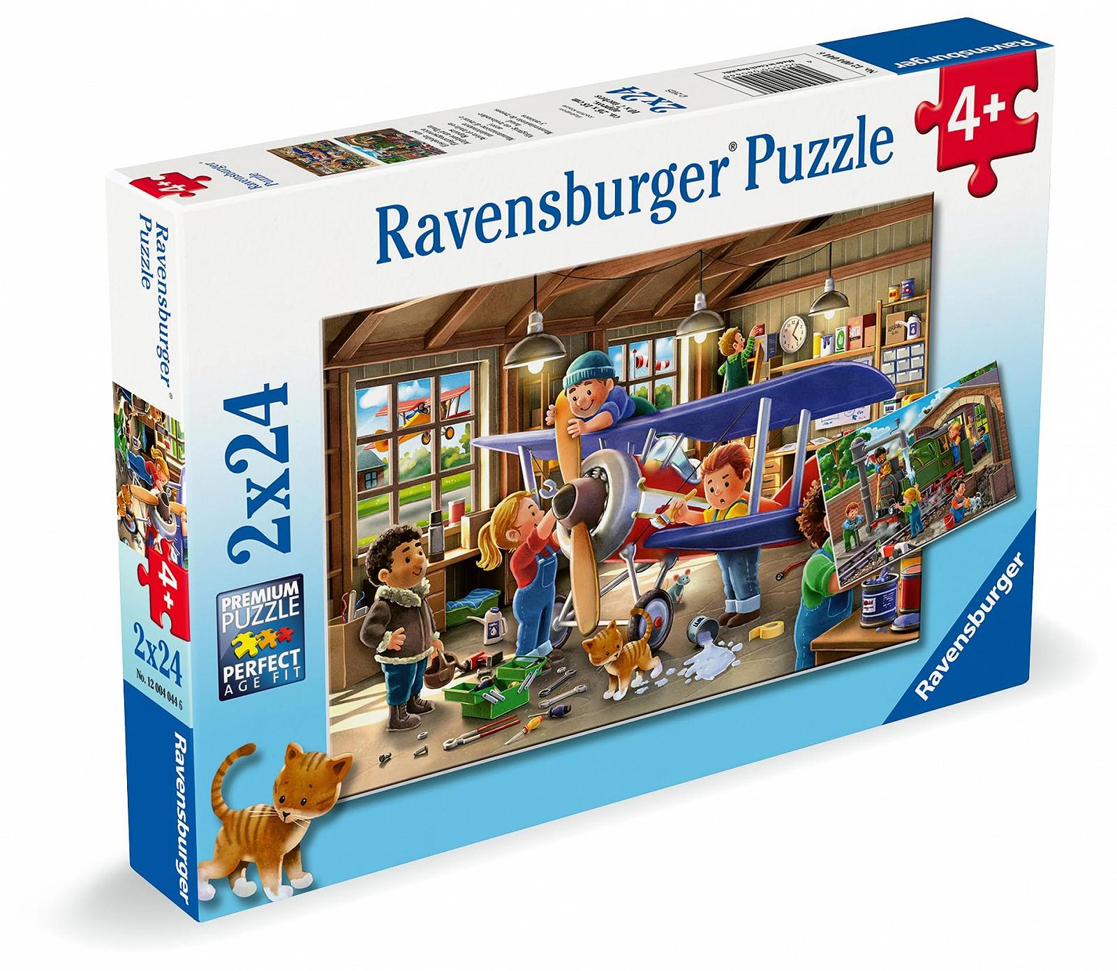 Дитячий пазл Ravensburger 12004044 Planes & Trains 2 x 24 елементи, фото №7
