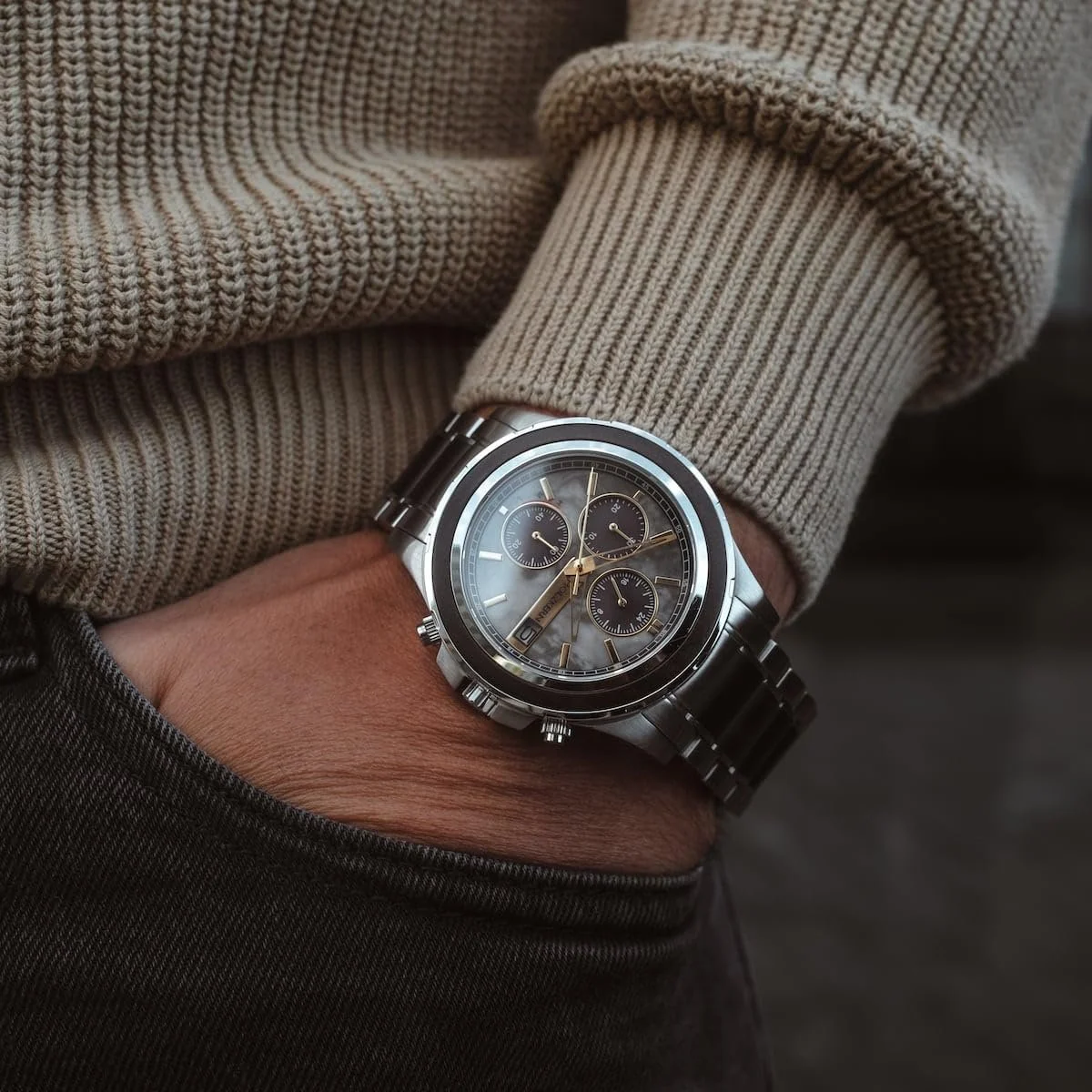 Мужские часы HOLZKERN Солнечный Хронограф Cairo Maple Black/Marble, фото №6 Мужские часы HOLZKERN Солнечный Хронограф Cairo Maple Black/Marble, фото №6