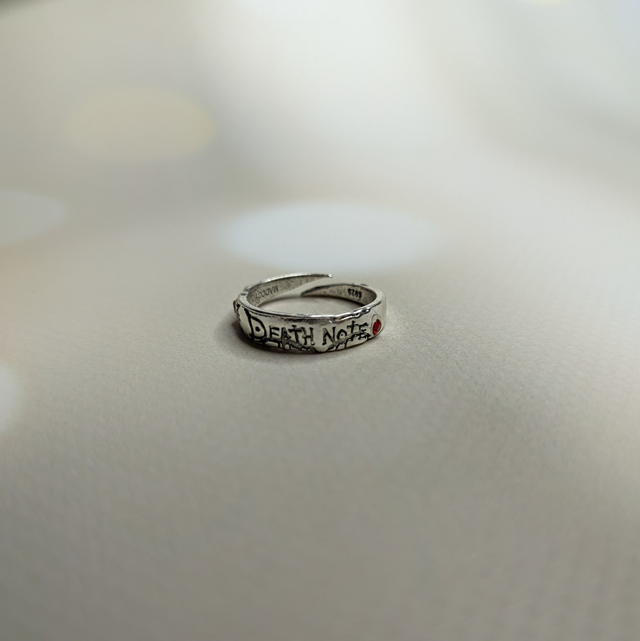 Кольцо Тетрадь смерти Death Note Регулируемое, фото №3 Кольцо Тетрадь смерти Death Note Регулируемое, фото №3