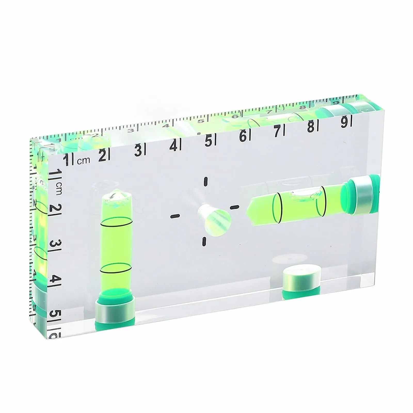 Рівень будівельний міні Mini-Wasserwaage акриловий з 3 магнітами 95 x 50 x 13 mm, фото №6