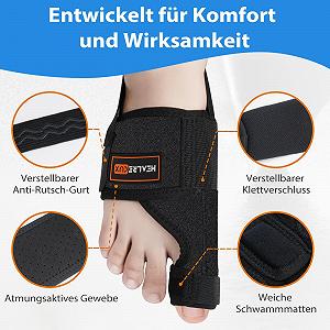 Шина для корекції Hallux Valgus з роздільниками для пальців 2 шт synthetic.ua - Фото 1