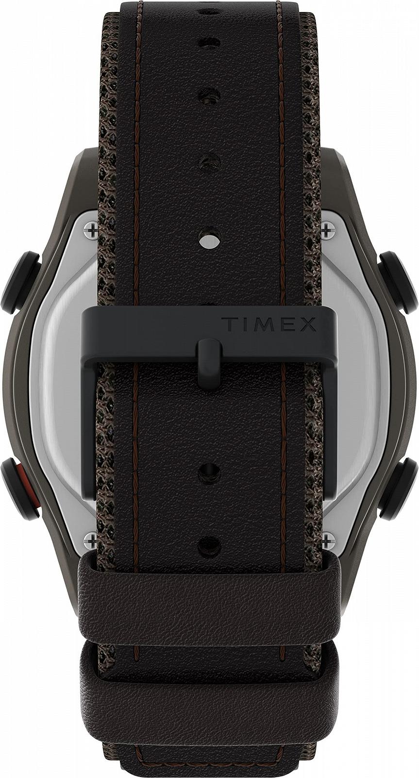 Годинник Timex Expedition Robust Digital для чоловіків 43 мм з шкіряним ремінцем, фото №4