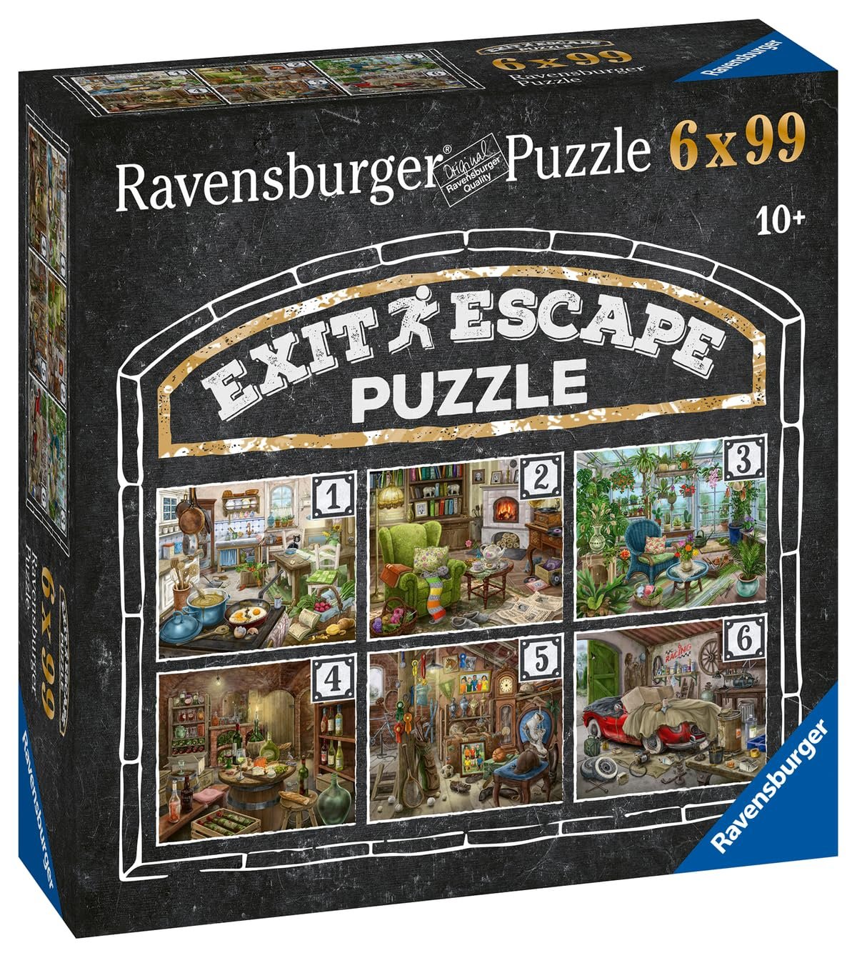 Пазл Ravensburger EXIT The Ghostly Manor House 6 x 99 деталей, фото №2 Пазл Ravensburger EXIT The Ghostly Manor House 6 x 99 деталей, фото №2