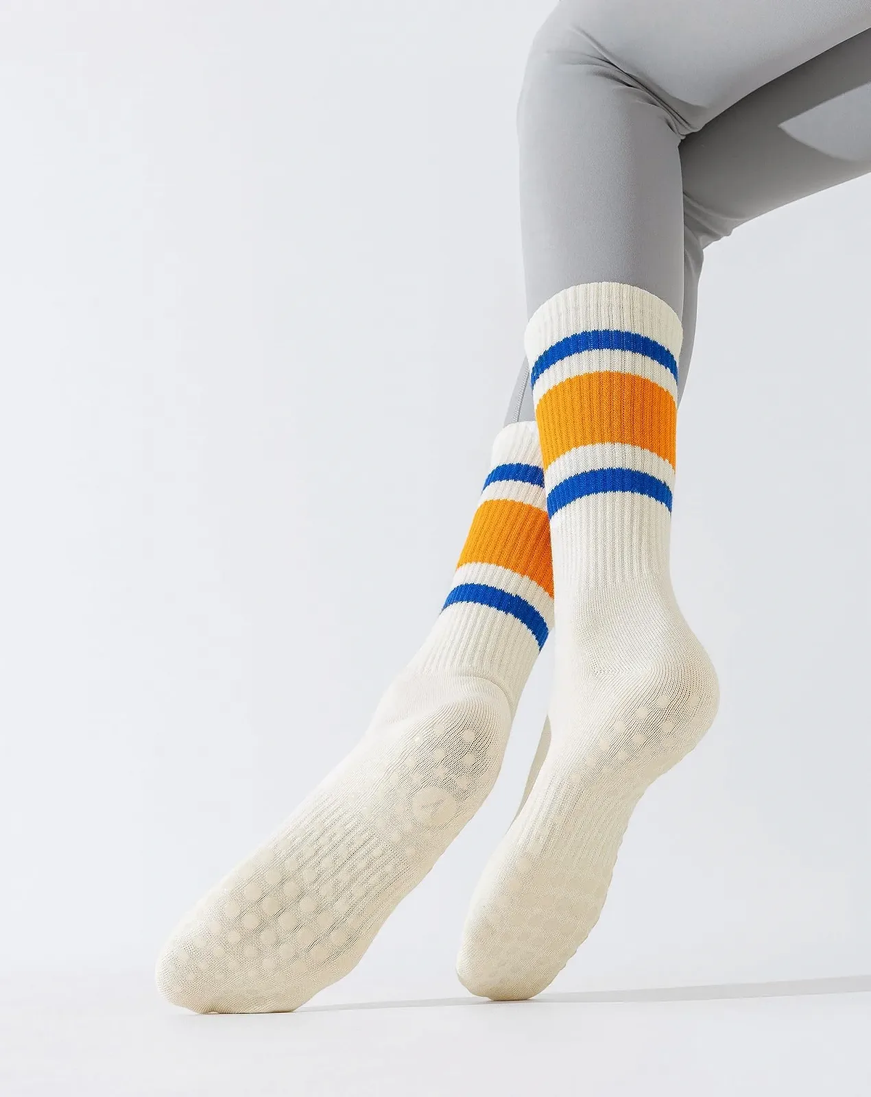 Шкарпетки Pilates для жінок, 3 пари, протиковзкі, фото №6