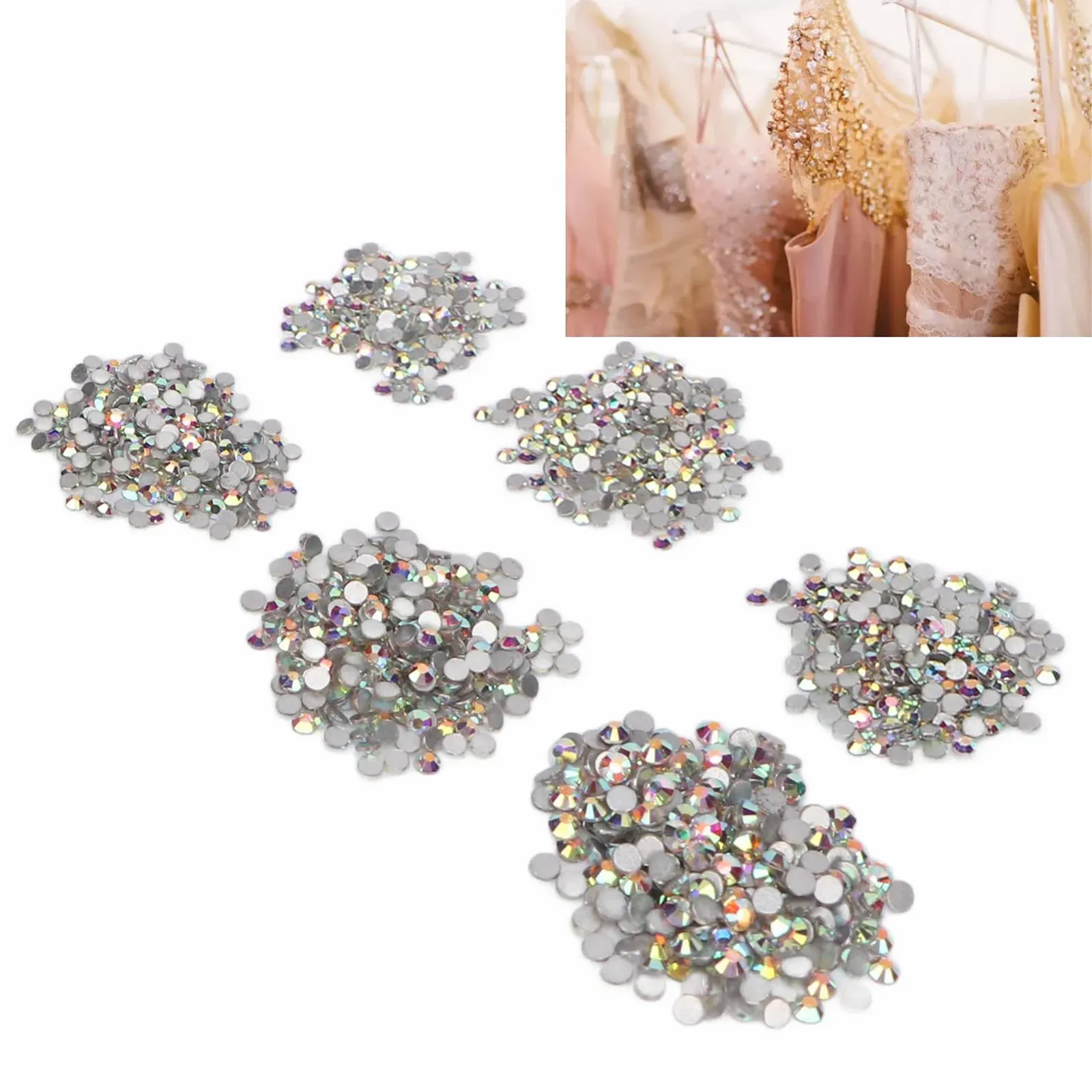 Стрази Crystal Плоскі Декорування Нігтів, фото №5