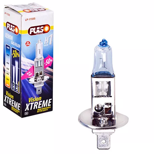 Лампа PULSO/галогенна H1/P14.5S 12v55w+50% X-treme Vision/c/box (LP-11555), фото №1