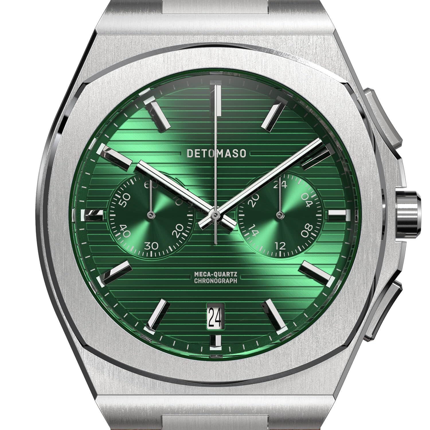 Годинник DeTomaso Voltre Chrono First Edition Чоловічий Кварцевий Шкіряний Коричневий, Зелений, фото №5