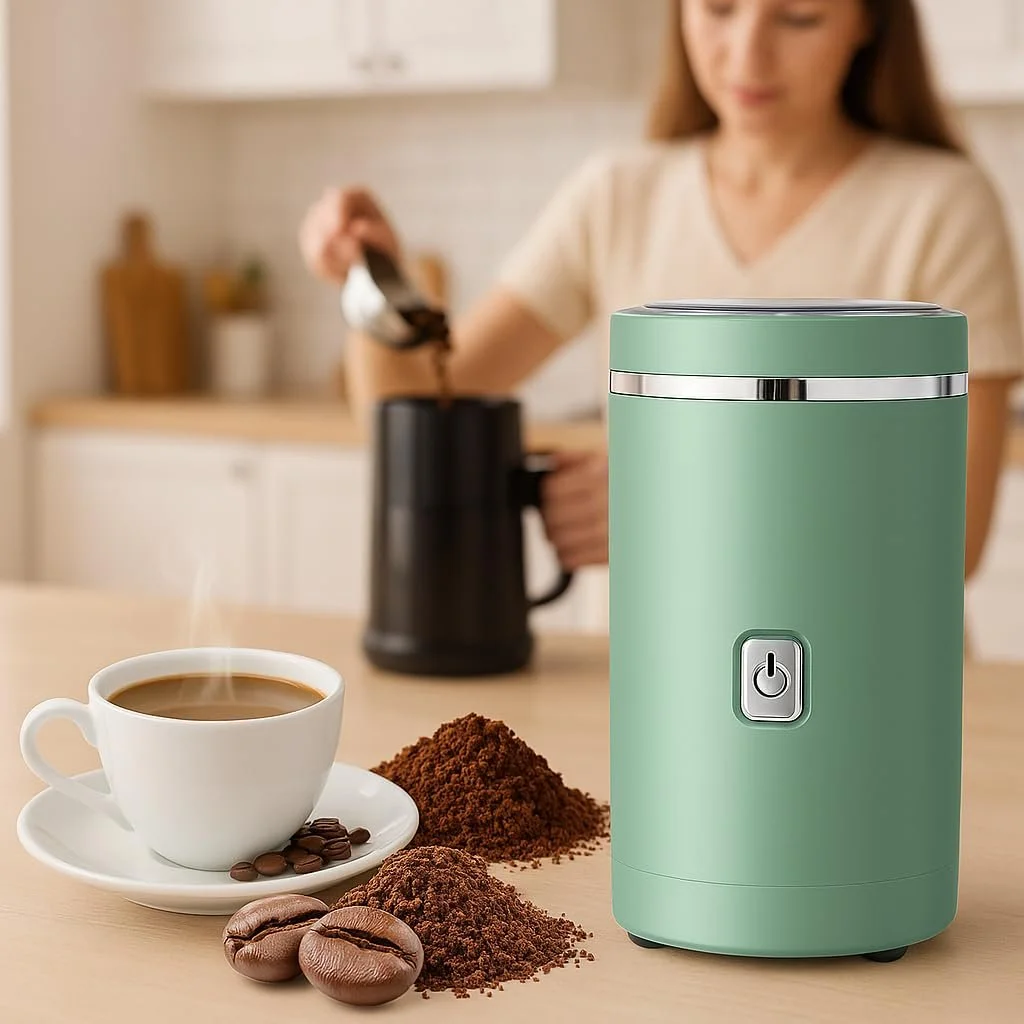 Электрическая Кофемолка, Измельчитель Специй Лезвия из нержавеющей стали 304, фото №1 Электрическая Кофемолка, Измельчитель Специй Лезвия из нержавеющей стали 304, фото №1