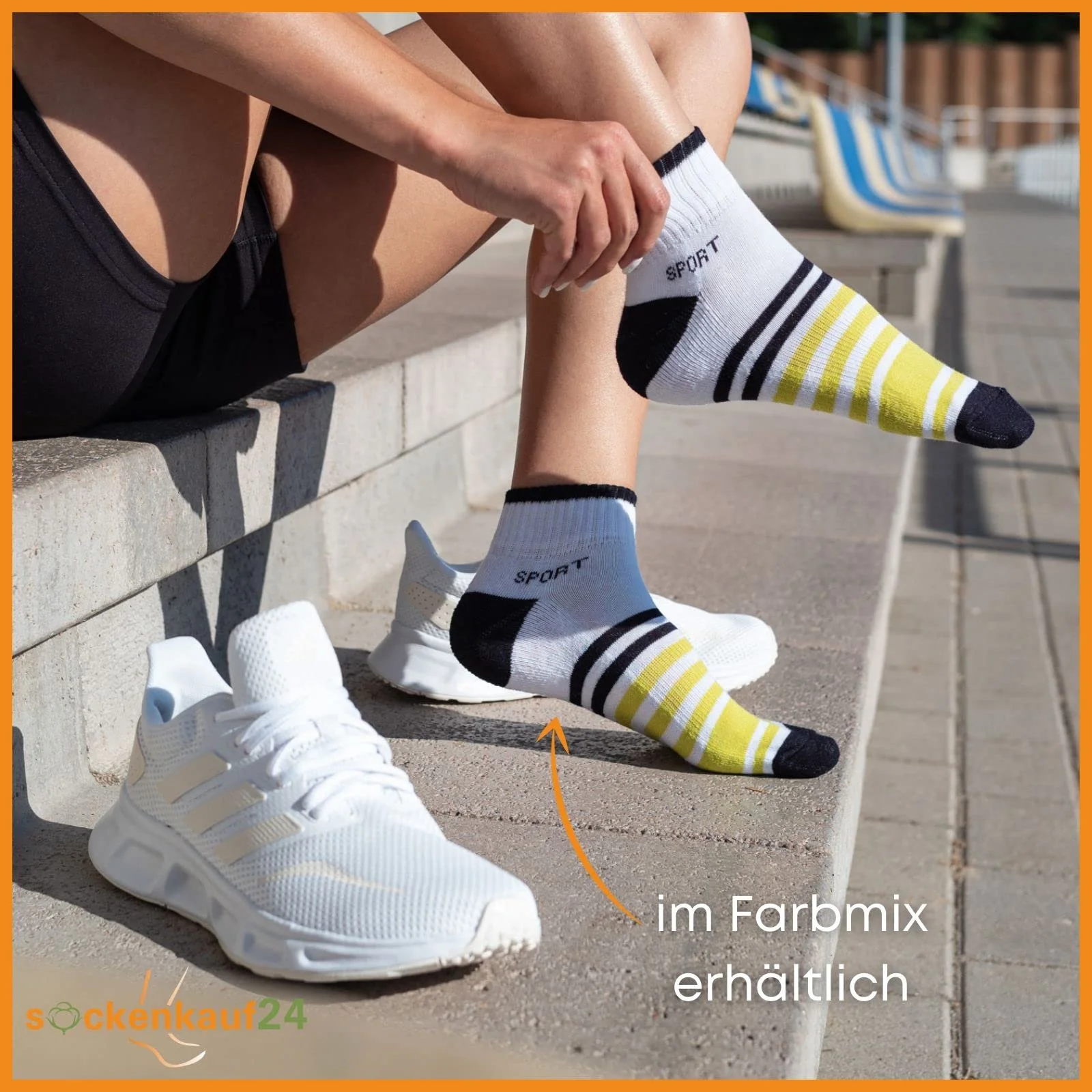 Женские спортивные носки Trainer (6 или 12 пар) Усиленная махровая подошва Хлопок, фото №6