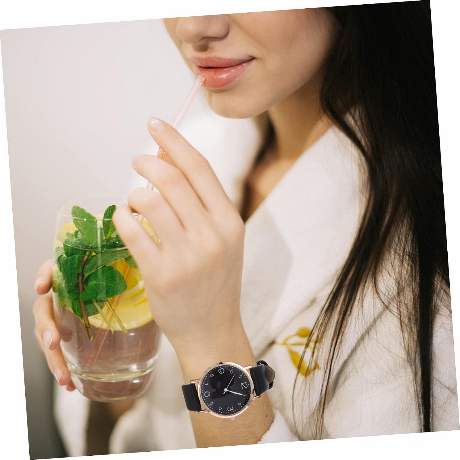 Жіночий годинник Healvian, бежевий, сріблястий, фото №2