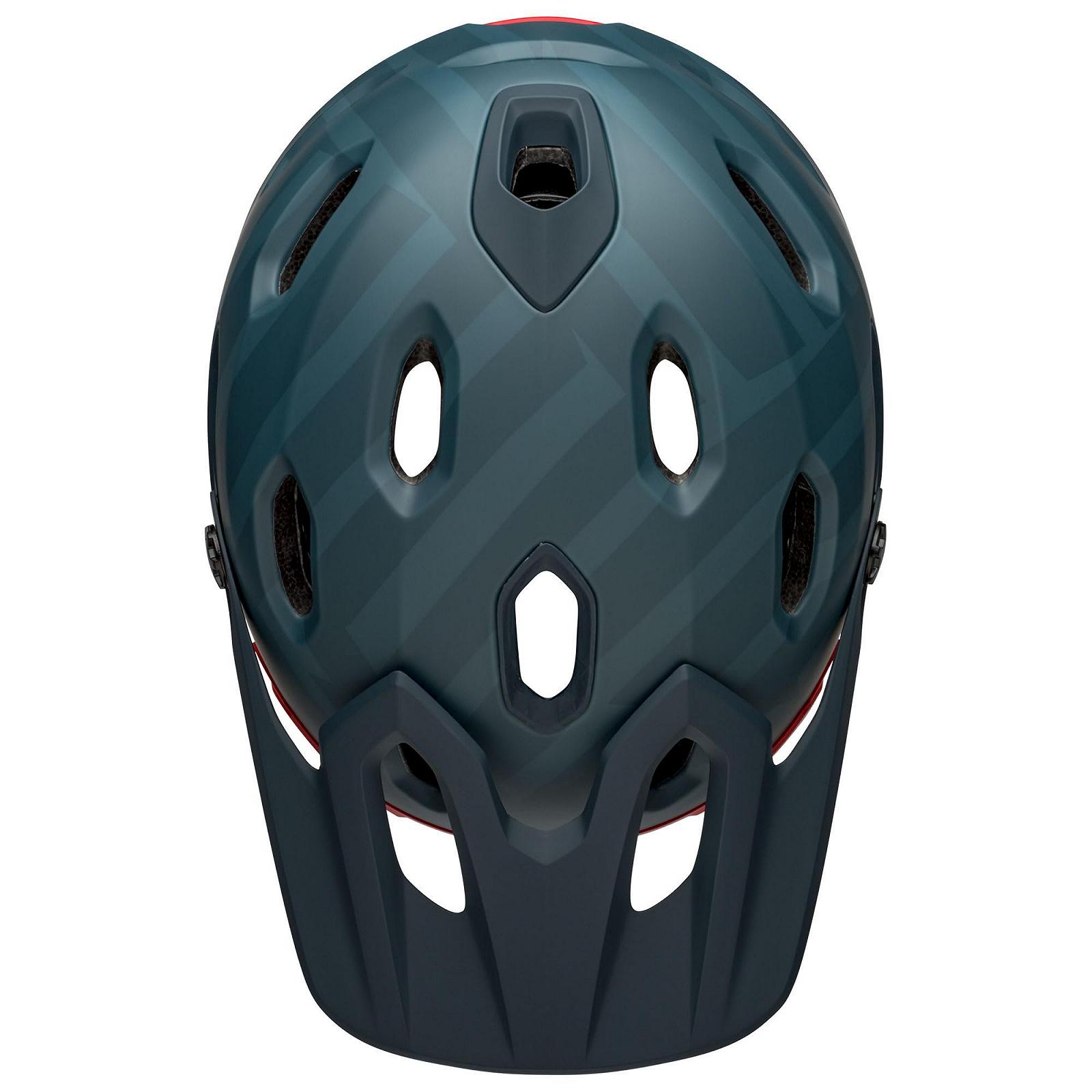 Шлем Bell Downhill MTB Super DH Spherical Prime, матовый, сине-малиновый, фото №5
